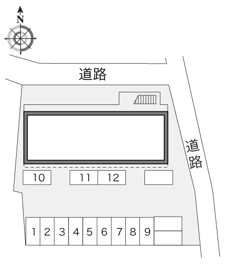 ★手数料０円★小牧市中央　月極駐車場（LP）